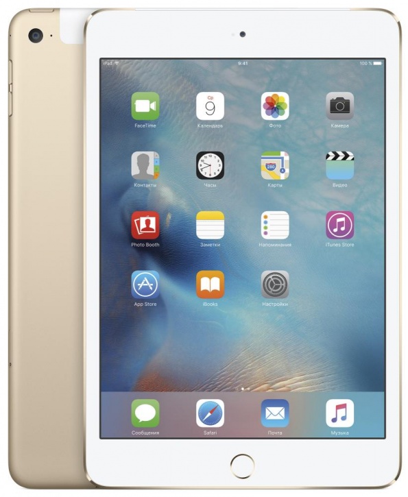 Apple iPad mini 4 Wi-Fi + Cellular 128GB (золотой)